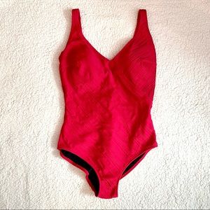 Red Gottex One Piece Bathing Suit